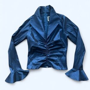 Tadashi Women’s Elegant Front Ruched Shirt Blouse